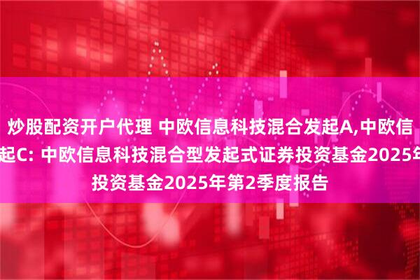 炒股配资开户代理 中欧信息科技混合发起A,中欧信息科技混合发起C: 中欧信息科技混合型发起式证券投资基金2025年第2季度报告